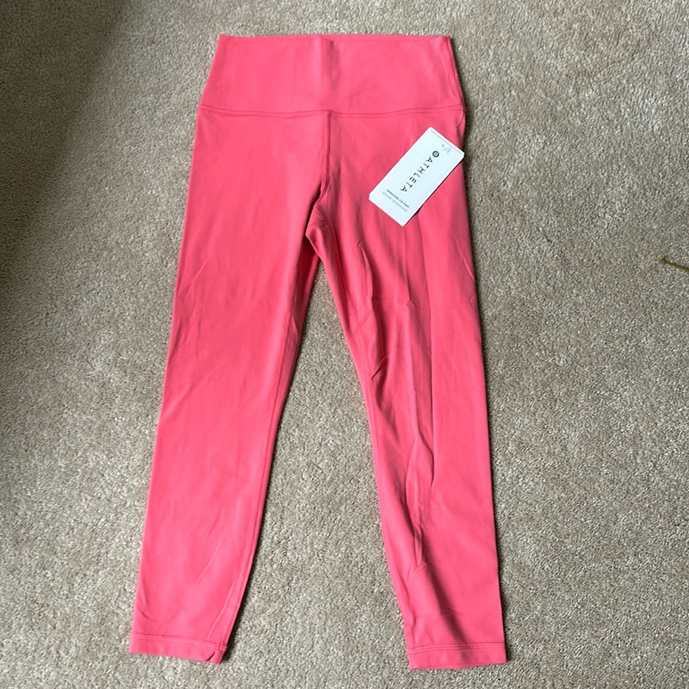 Athleta Transcend 7/8 Athletic Legging pink size M New NWT